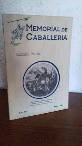 Portada del libro de MEMORIAL DE CABALLERIA AÑO IX NUM 100 OCTUBRE DE 1924