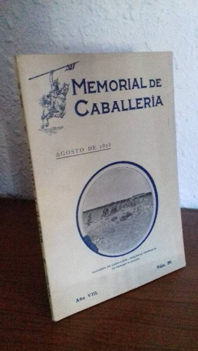 Portada del libro de MEMORIAL DE CABALLERIA AÑO VIII NUM 86 AGOSTO DE 1923