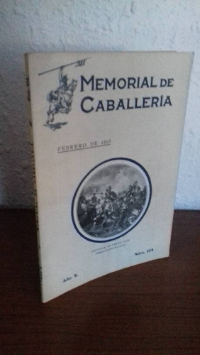 Portada del libro de MEMORIAL DE CABALLERIA AÑO X NUM 104 FEBRERO DE 1925