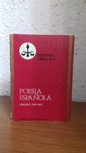 Portada del libro de POESIA ESPAÑOLA SIGLOS XVIII-XIX