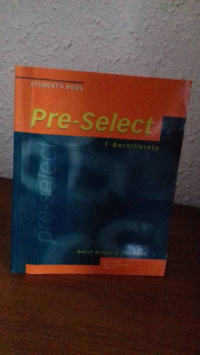 Portada del libro de PRE SELECT 1 BACHILLERATO STUDENT'S BOOK