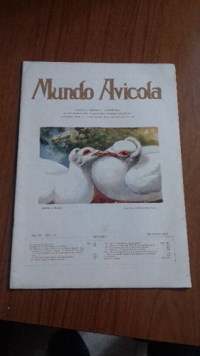 Portada del libro de MUNDO AVICOLA AÑO IV SEPTIEMBRE DE 1925 N 45