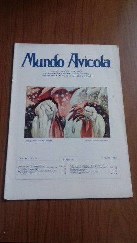 Portada del libro de MUNDO AVICOLA AÑO IV MARZO DE 1925 N 39