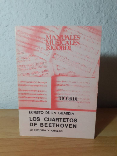 Portada del libro de CUARTETOS DE BEETHOVEN SU HISTORIA Y ANALISIS, LOS