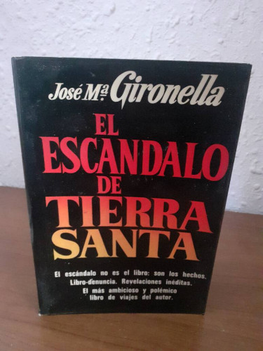 Portada del libro de ESCANDALO DE TIERRA SANTA, EL