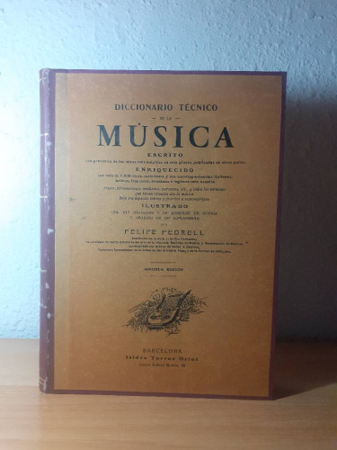 Portada del libro de DICCIONARIO TECNICO DE LA MUSICA ESCRITO CON PRESENCIA DE LAS OBRAS MAS NOTABLES EN ESTE GENERO