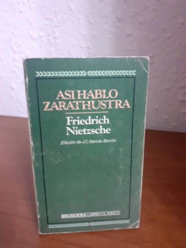 Portada del libro de ASI HABLO ZARATHUSTRA