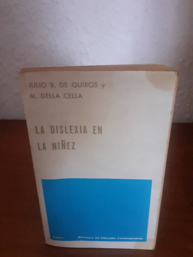 Portada del libro de DISLEXIA EN LA NIÑEZ, LA