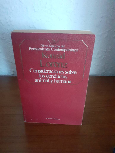 Portada del libro de CONSIDERACIONES SOBRE LAS CONDUCTAS ANIMAL Y HUMANA