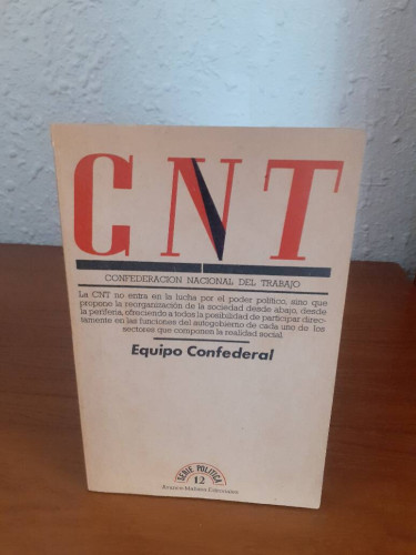 Portada del libro de CONFEDERACION NACIONAL DEL TRABAJO