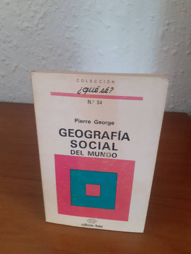 Portada del libro de GEOGRAFIA SOCIAL DEL MUNDO