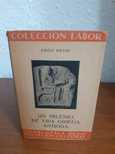 Portada del libro de MILENIO DE VIDA GRIEGA ANTIGUA, UN