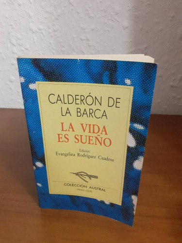 Portada del libro de VIDA ES SUEÑO, LA