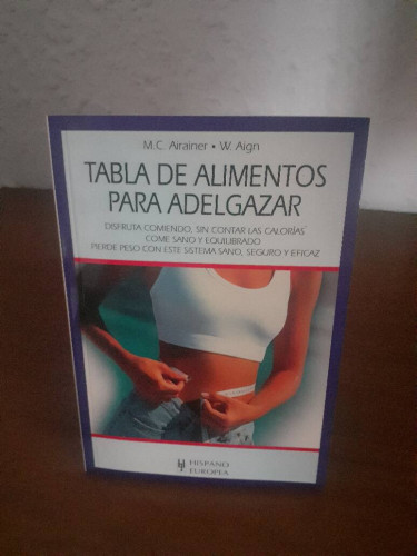 Portada del libro de TABLA DE ALIMENTOS PARA ADELGAZAR