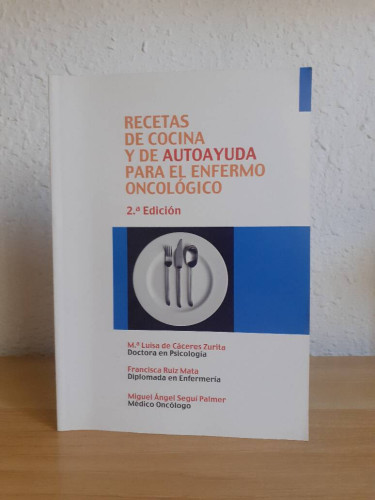 Portada del libro de RECETAS DE COCINA Y DE AUTOAYUDA PARA EL ENFERMO ONCOLOGICO