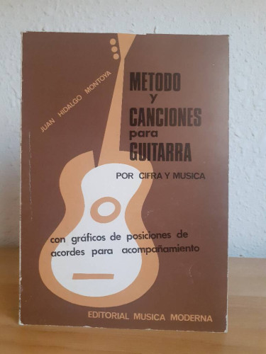Portada del libro de METODO Y CANCIONES PARA GUITTARA POR CIFREA Y MUSICA