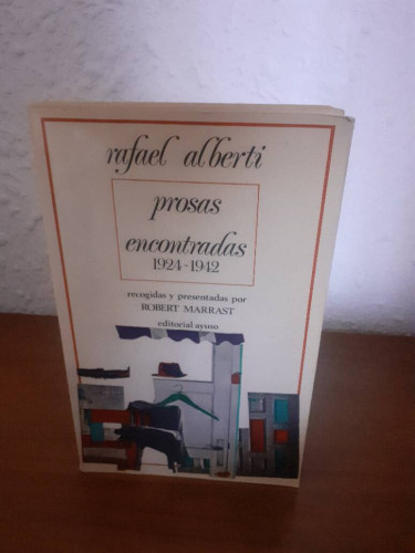 Portada del libro de PROSAS ENCONTRADAS 1924 1942