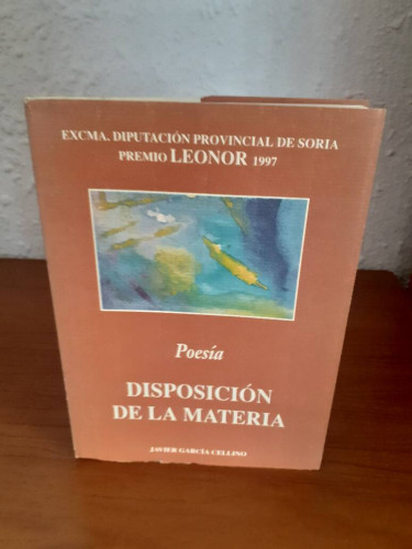 Portada del libro de DISPOSICION DE LA MATERIA