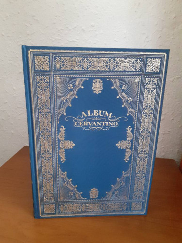 Portada del libro de ALBUM CERVANTINO REFRANES SENTENCIAS Y PENSAMIENTOS RECOGIDOS EN LA INMORTAL OBRA DE MIGUEL DE CERVANTES...